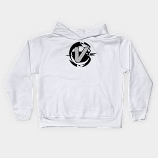 Futuristic Modern Letter V Kids Hoodie